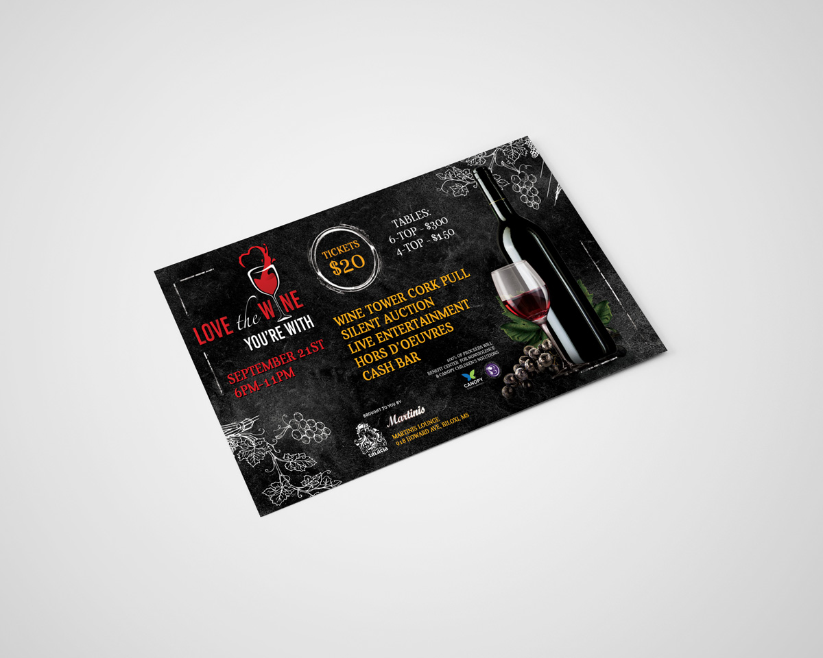 Love the Wine — Event Flyer Design by Oktopus Designs
